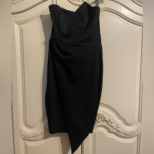Black midi Fashion Nova cocktail/holiday Dress Size L